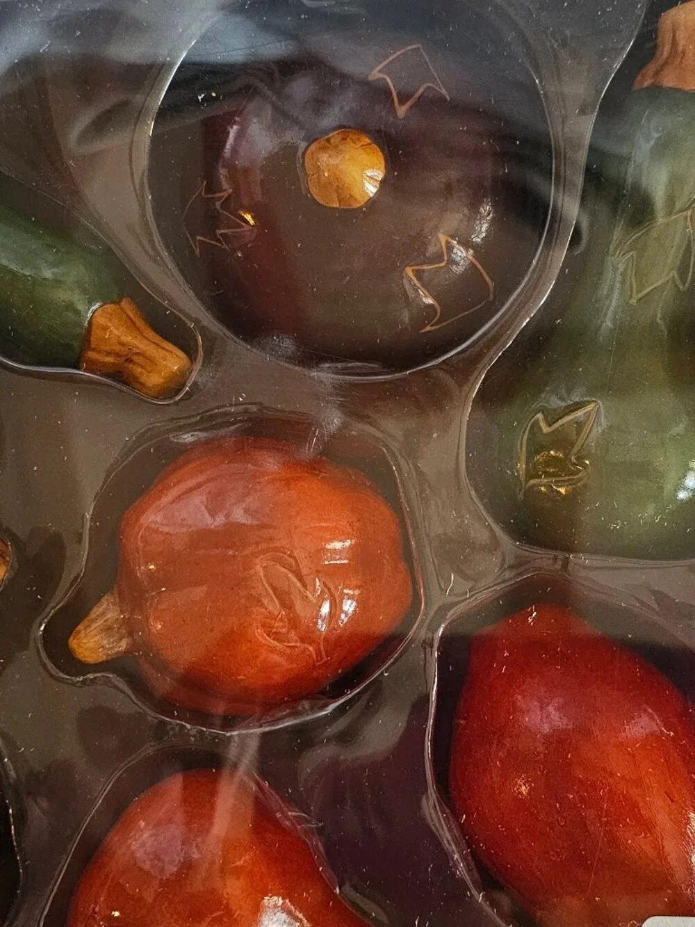 PIER 1 Fall Harvest Decorative Fruit Decor Set of 8 Mini Pumpkins Squash